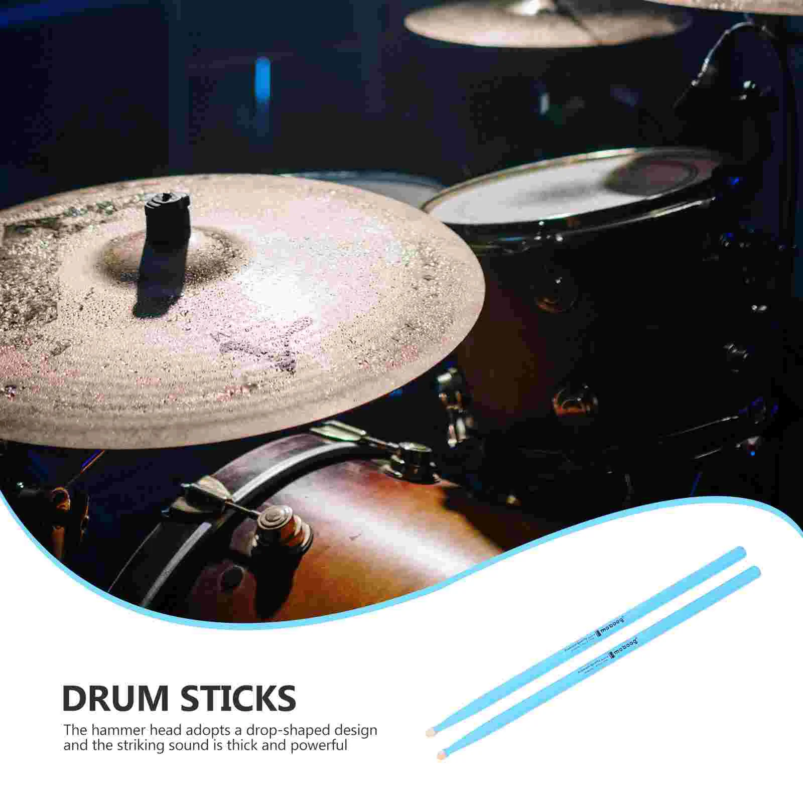 2 Pairs Maple Sticks Drum Simple Wood Drumsticks Purple Percussion Instrument Instruments Child