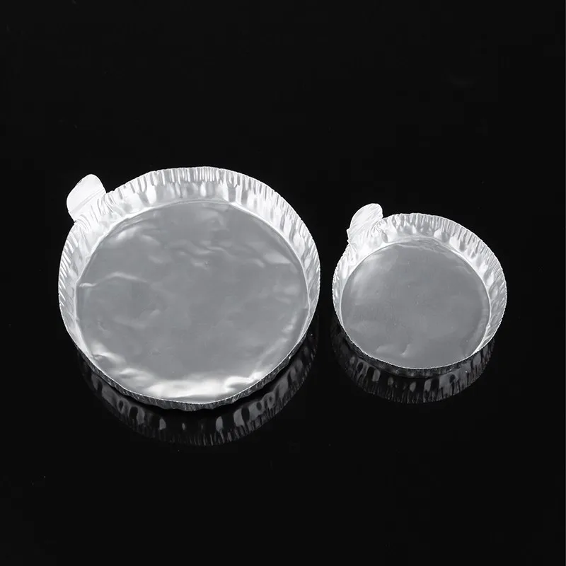 100pcs/lot ALUMINUM LAB WEIGH BOAT CUP WEIGHING CONTAINER SMALL DISH WITH HANDLE  Dia 50/60/77mm x14/18mm 30/42/60ml