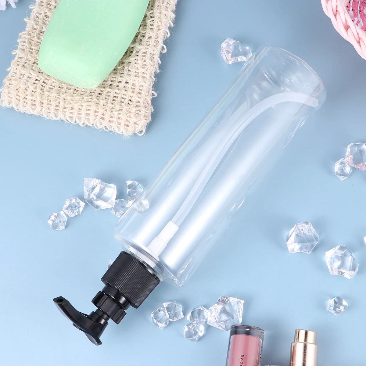 Bouteilles en plastique rechargeables, pompe à pression, grande capacité, voyage, salle de bains, conteneurs vides, sous-emballage en PET, articles de toilette, 6 pièces