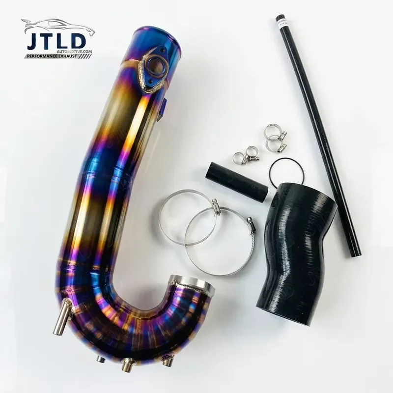 Premium Full Titanium Turbo Inlet Pipe Kit Burnt Blue for Honda Civic 11th Gen Si Acura Integra 1.5T 2022+ Upgrades