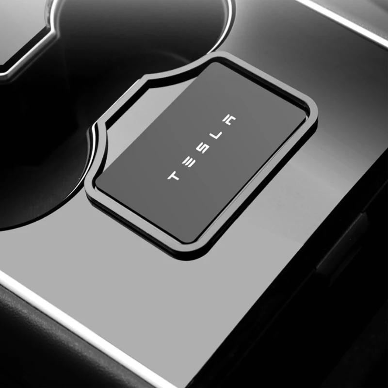 Center Console Key Card Holder Limiter for Tesla Model 3 Prevent Key Card Sliding Key Sensing Area Behind Tesla The Cup Holder