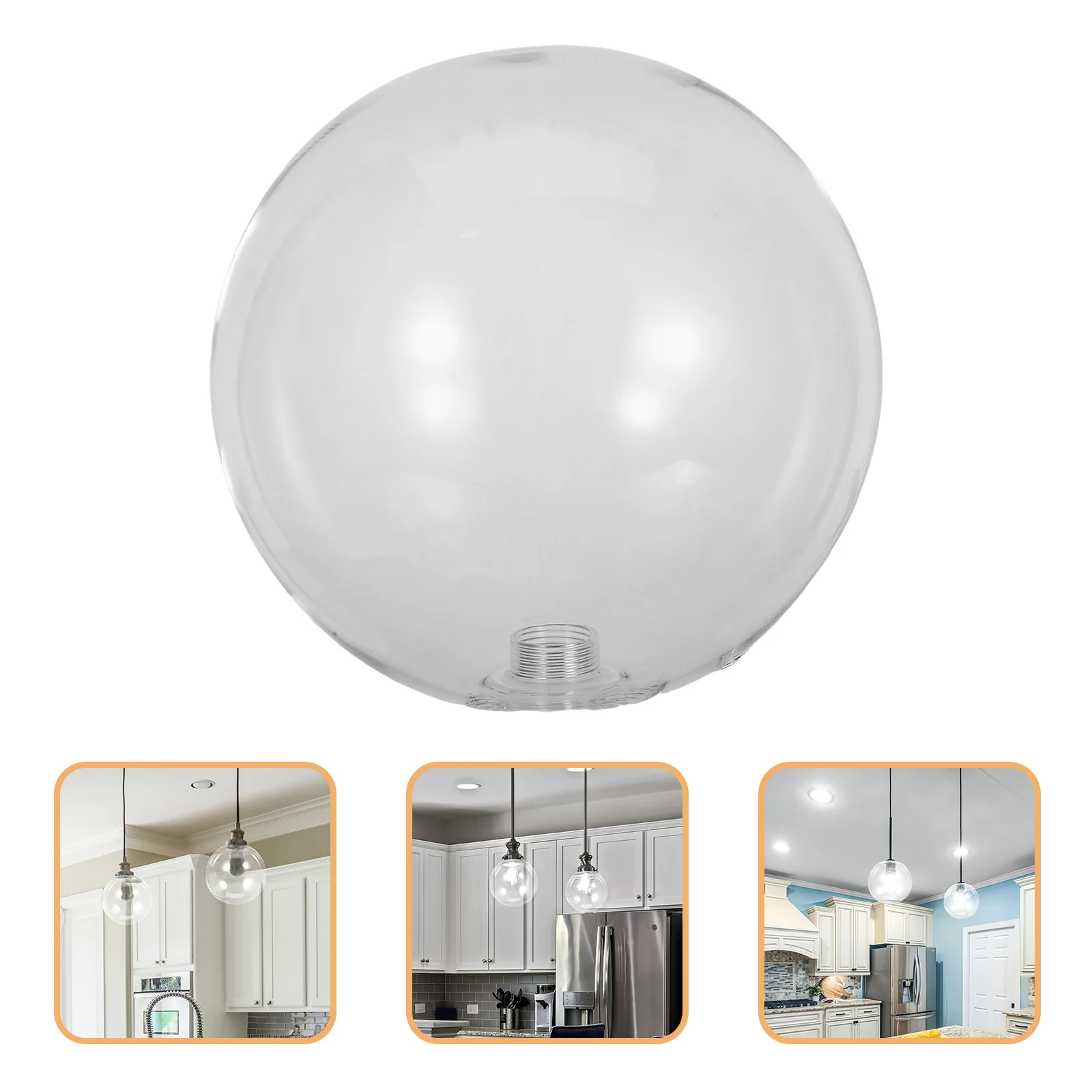 

G9 Clear Globe Glass Lamp Shade Replacement Light Cover Ceiling Wall Sconce Pendant Lighting 180mm Light Bulb Cover
