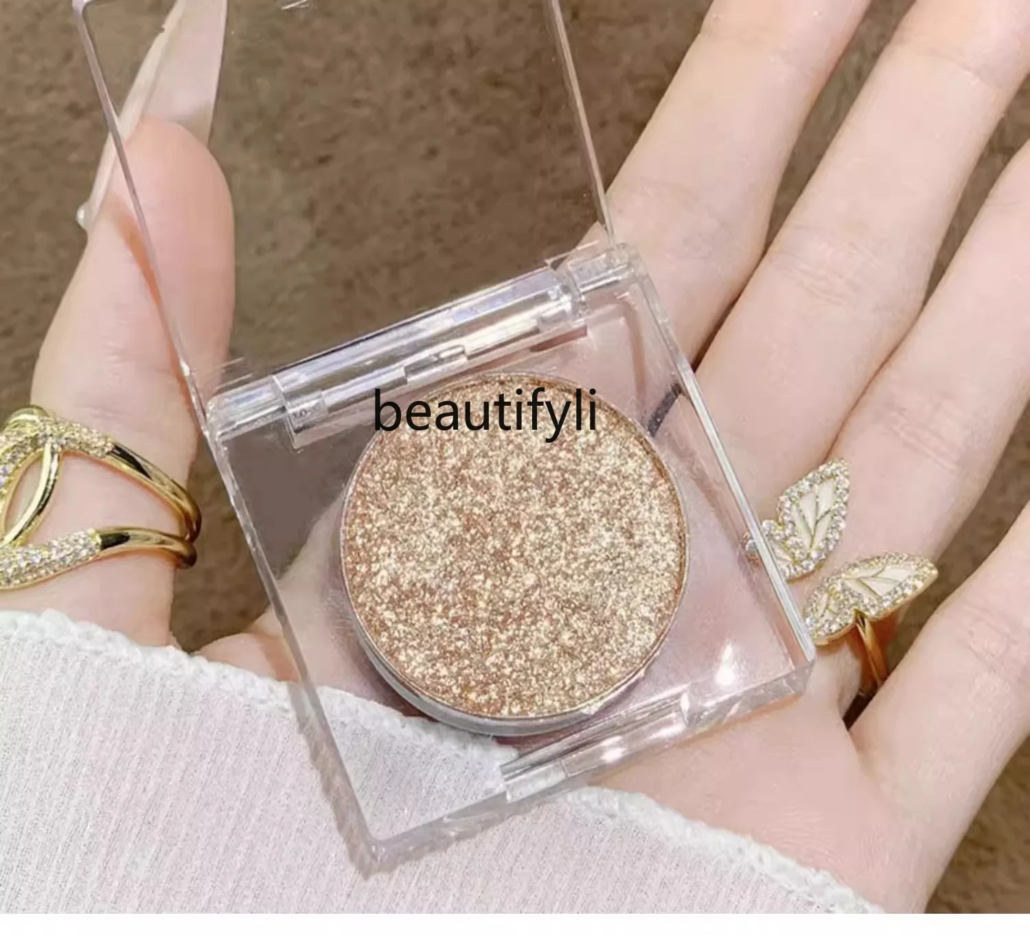 

Monochrome eyeshadow fine glitter powder pearlescent brightening highlight