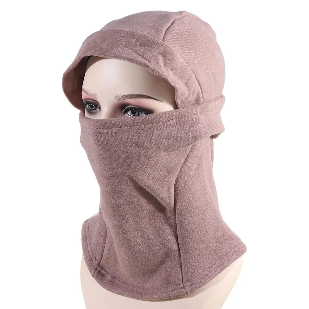 

Simple Thermal Full Face Cover Hats Neck Protection Pullover Cap Beanies Face Shield Windproof Face Mask Riding