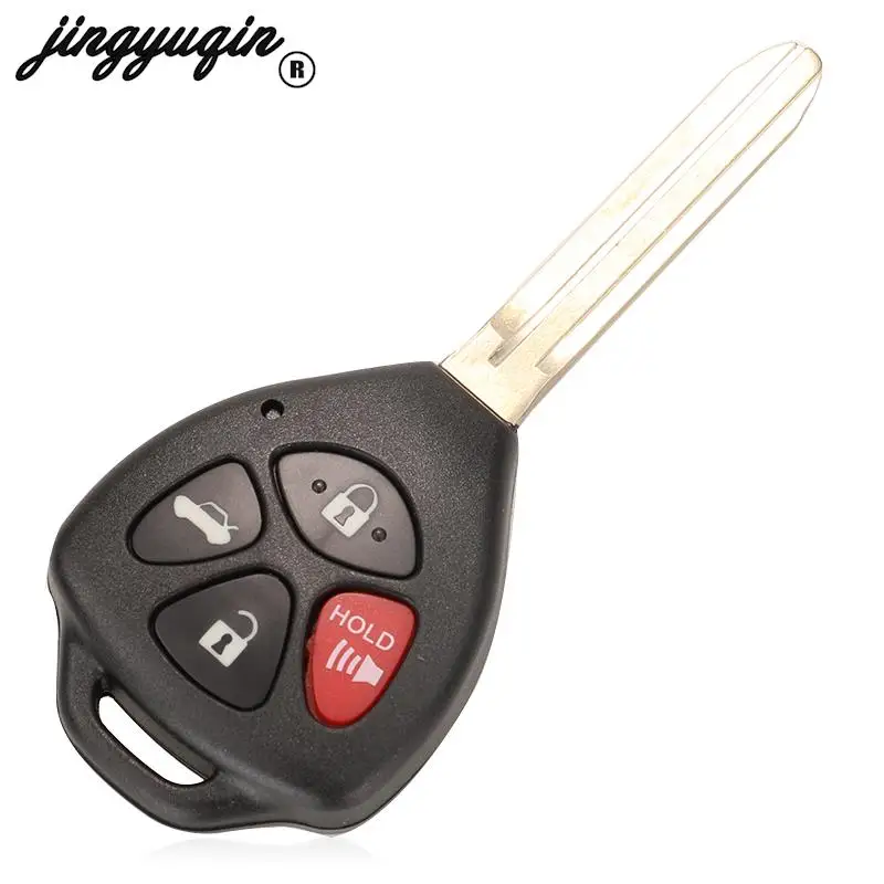 Jingyuqin-リモートコントロールカーキー、フォブ4ボタンtoy43ボール、フォブ、フォブ、トヨタカムリrav4オーブンヤリス、GQ4-29T、314mhz、id67 g
