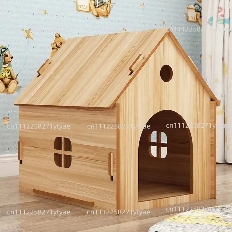 Simple kennel universal for all seasons House type Small dog kennel Cat kennel Outdoor thickened dog cage Cat cage