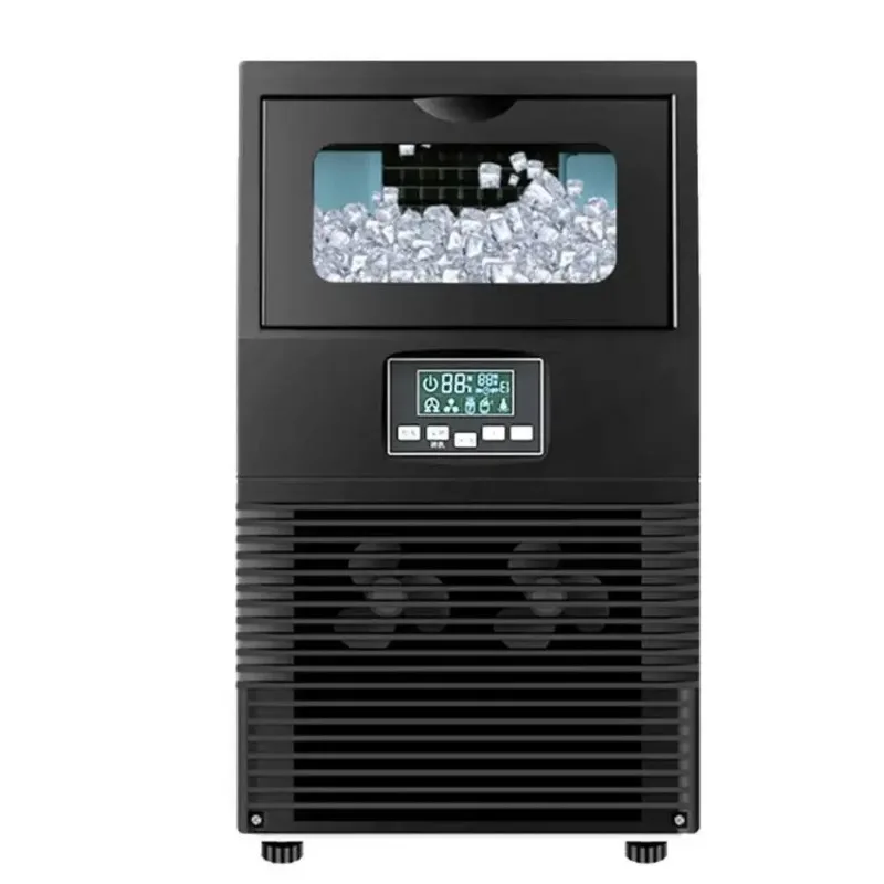 HICON 50KG 68KG Ice Machine Commercial Milk Tea Shop Bar Automatic Cube Ice Maker Ice Cube Machine Машина, Которая Делает Лед