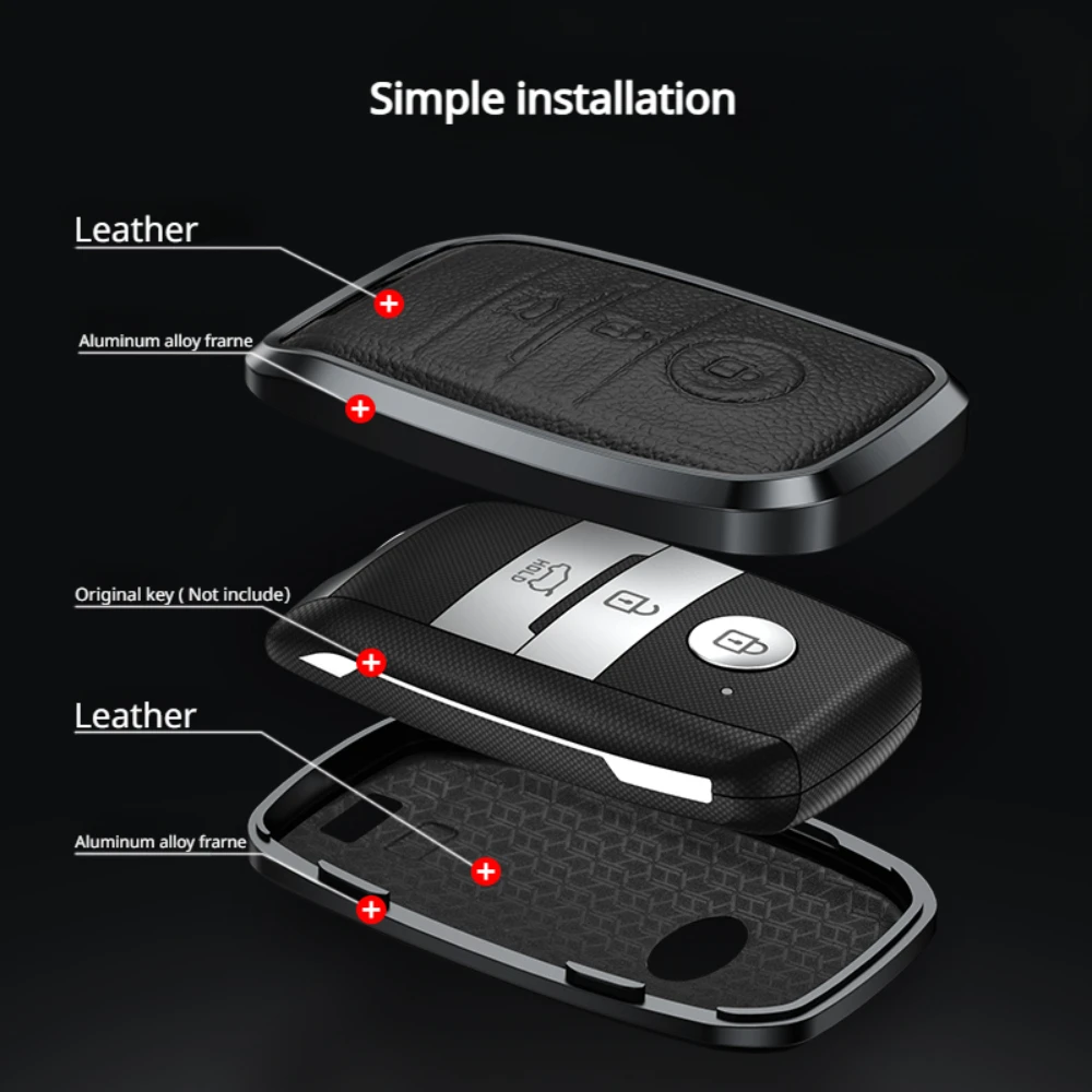 Alloy Car Remote Key Case Cover Shell For KIA Rio Rio5 Sportage Ceed Cerato K3 KX3 K4 K5 Cerato Sorento Optima Cerato Picanto