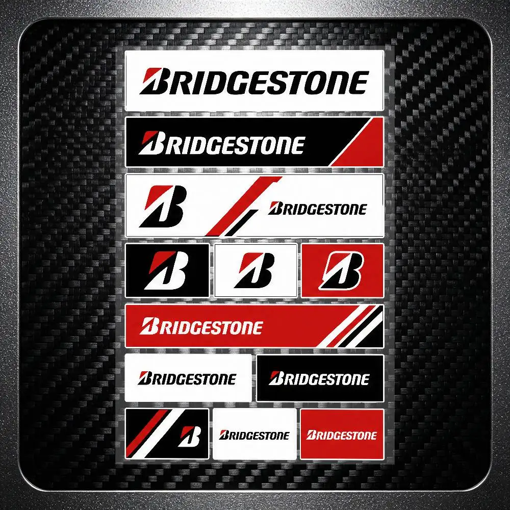 for Bridgestone All Purpose Reflective Waterproof Scratch Blocker Decal Car Bike Helmet Cup Refrigerator Decorative Stickers - view 3