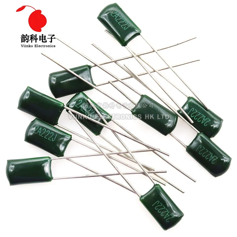180pcs=18value*10pcs Polyester film capacitor Assorted Kit contains 2A104J 2A332J 2A472J 2A103J 2A333J 2A473J 2A563J 2A223J