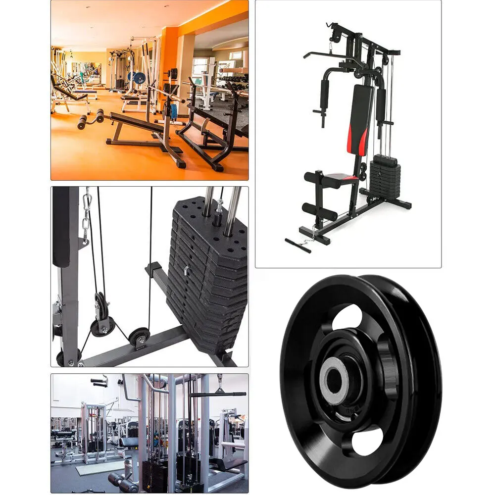 88mm Gym Bearing Pulley Wearproof Nylon Bearing Pulley Wheel Cable Universal Fitness Gum Bearing Fitness Equipment