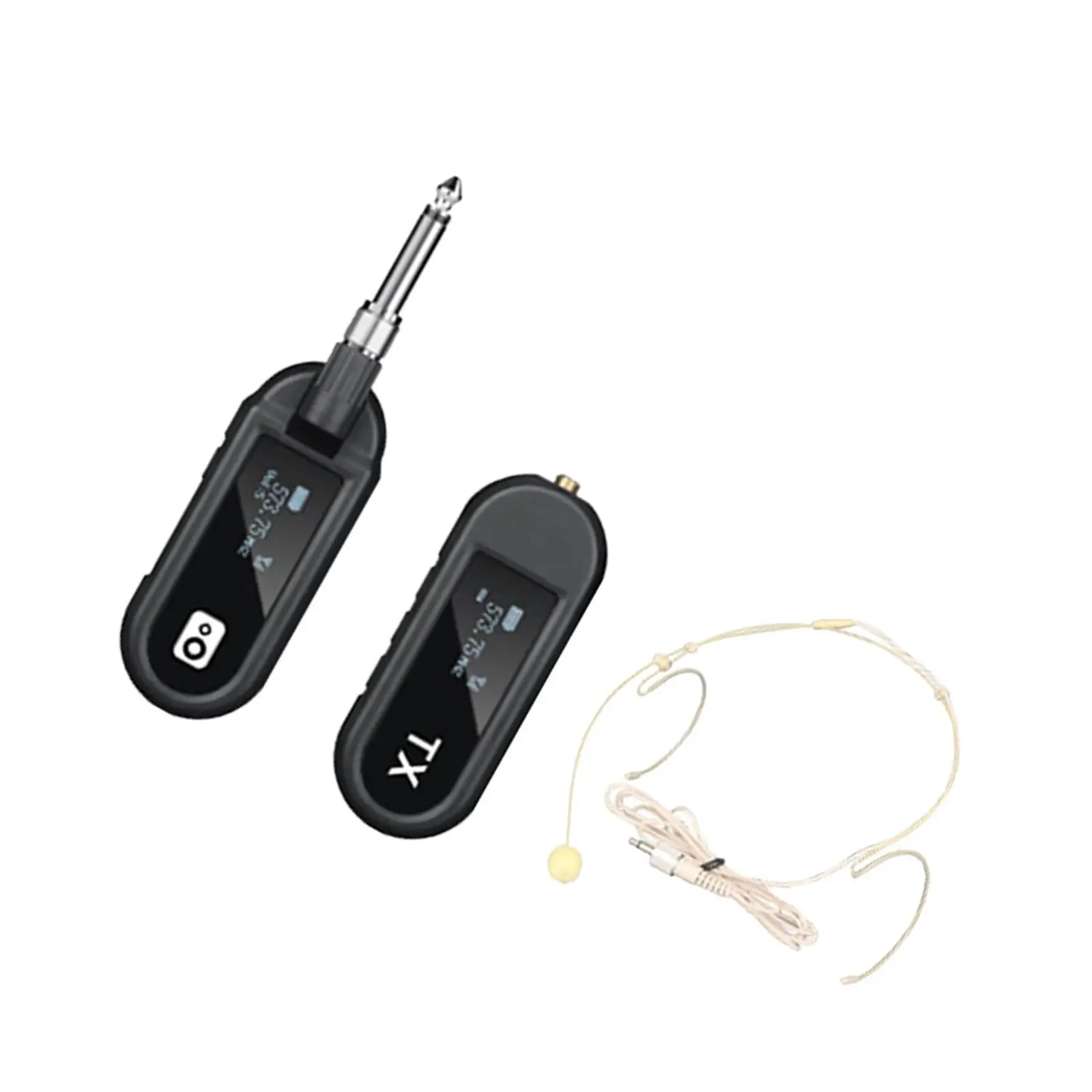 Earhook Mic Transmitters and Receiver Easy to Use Speaker for Conncert Voice Recording Band Exercise Band Performances Lecturers