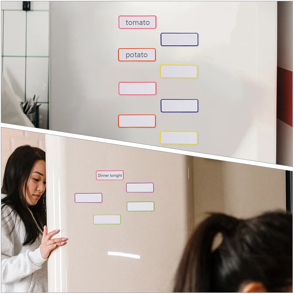 67-delige magnetische labellabels Afvegen markers Tag Board Beschrijfbare magneten Droog wissen voor whiteboard