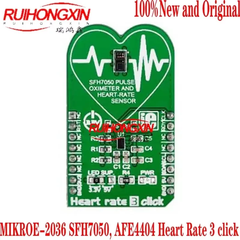 

Spot MIKROE-2036 SFH7050, AFE4404 Heart Rate 3 click module-