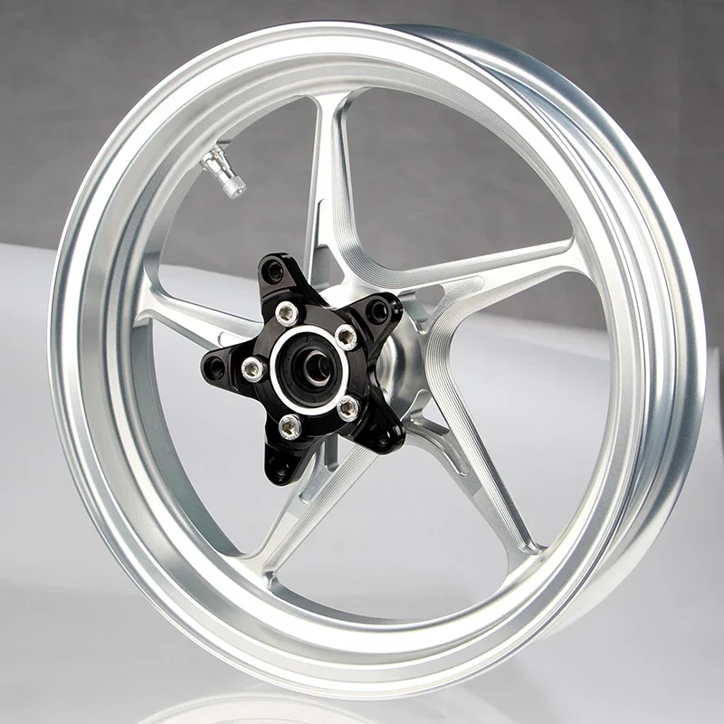 Five star aluminum alloy forged wheels suitable for the front steel ring 2.5 of Xiaoniu No. 9 motorcycle modification