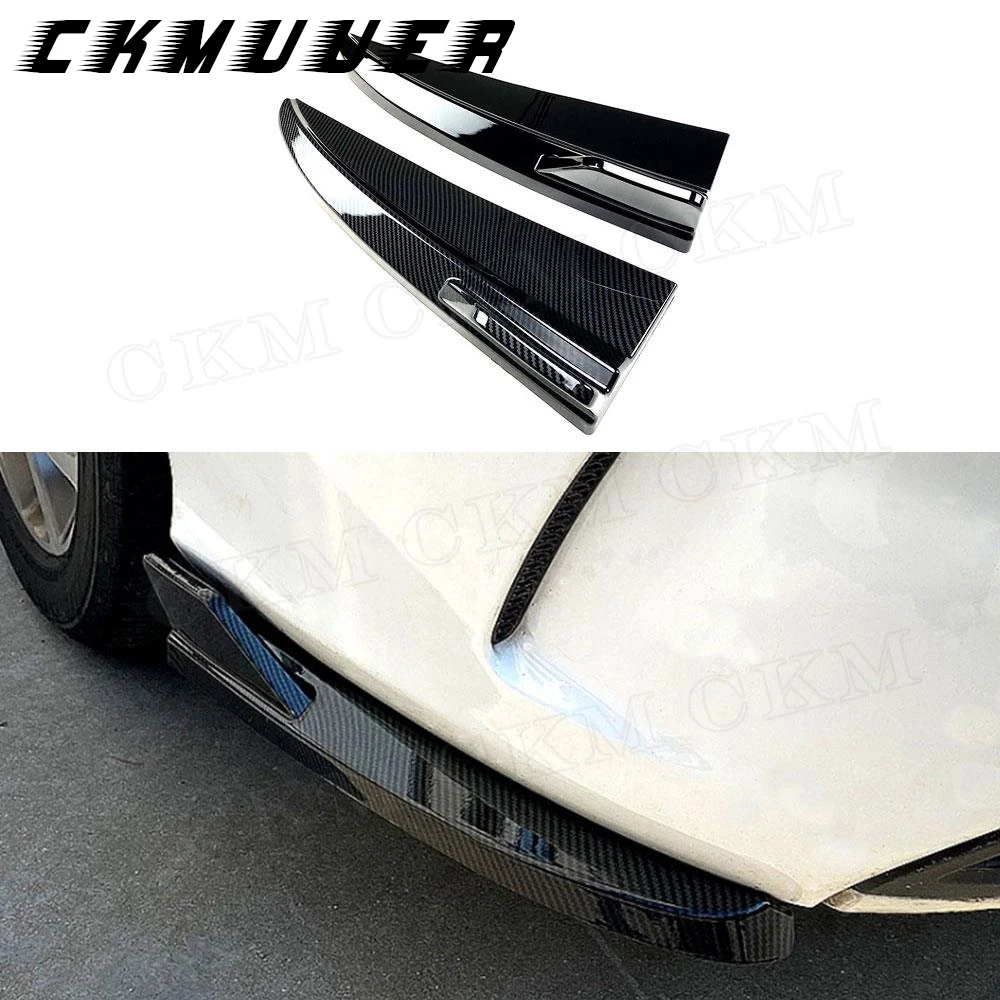 

CKMUUER ABS для Mercedes Benz C Class W205 C180 C200 C300 C63 AMG Sedan 2015-2021, задний бампер, разделители губ, фартук с клапанами