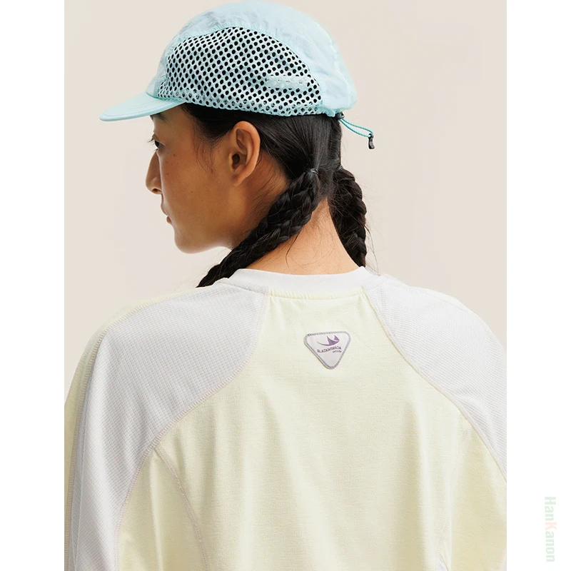 تي شيرت للجنسين خفيف الوزن وسريع الجفاف وأكمام طويلة للتدريب على ركوب الدراجات فضفاض مناسب مع تصميم عاكس لملابس رياضية خارجية #4