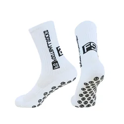 Football socks, men's mid length basketball socks, anti slip and wear-resistant sports socks, glue dispensing