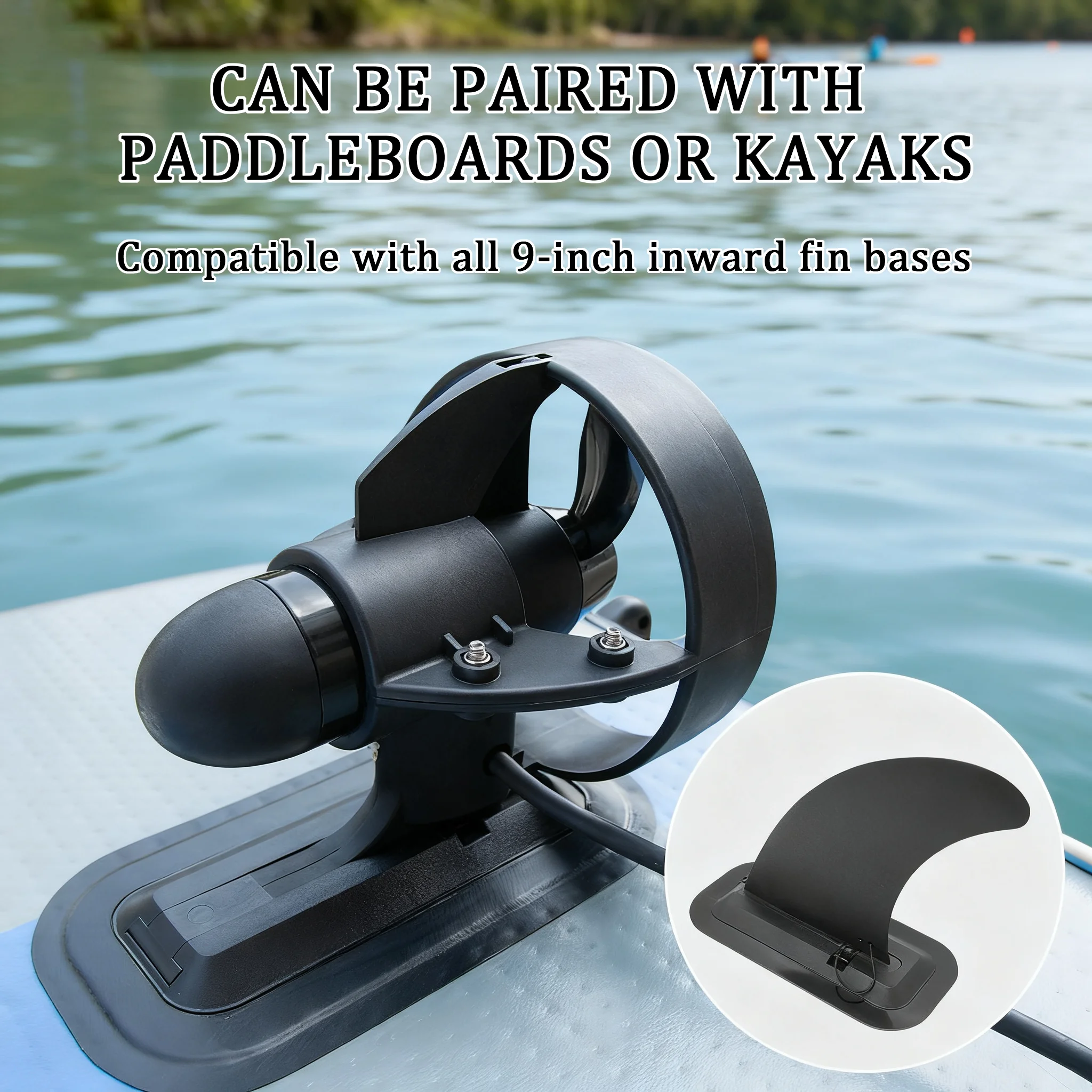 مجموعة محرك SUP المحمولة مع جهاز تحكم عن بعد، محرك التصيد خفيف الوزن تحت الماء للوحة المجداف الوقوف، السباحة الكهربائية P #4