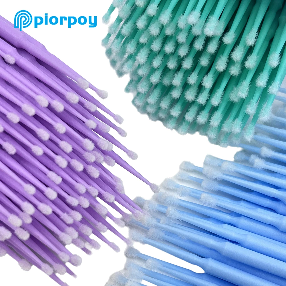 GULPOOE Wegwerp Micro Borstel Tandheelkundige Micro Borstel Applicators Buigbare Lange Schacht Tandheelkunde Orale Tanden Whitening Extension Tool