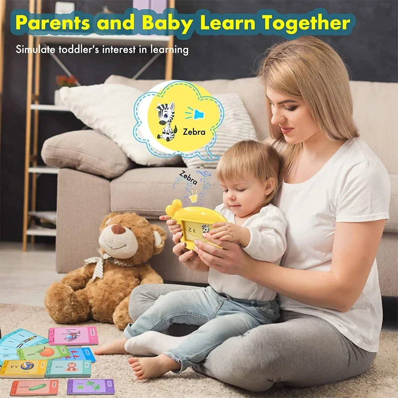 Giraffa Lettore di schede flash Parole visive Giochi di lingue Apprendimento dell'inglese Macchina russa Giocattolo per l'educazione precoce dei bambini Regalo per i più piccoli