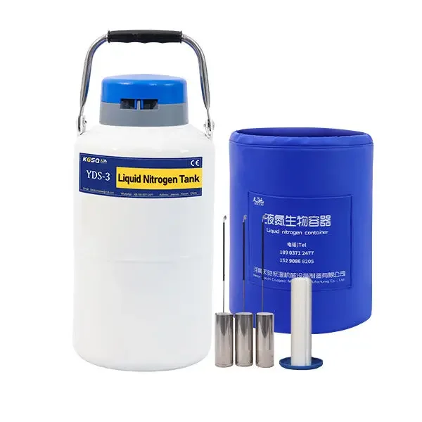 Liquid Nitrogen Can 3L Empty Aluminium Container Artificial Insemination Semen Tanks use For Liquid Nitrogen
