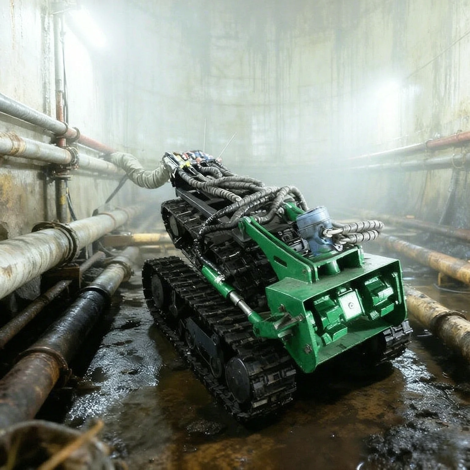 Customized Tracked Chassis Underwater Dredging Robot Underwater Cleaning Machine Septic Tank Dredging Machine