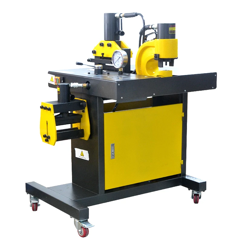 Customization DHY-200 Busbar Processing Machine 3 in 1 Hydraulic Punching Bending Cutting Machine for Copper Rows 200mm*12mm