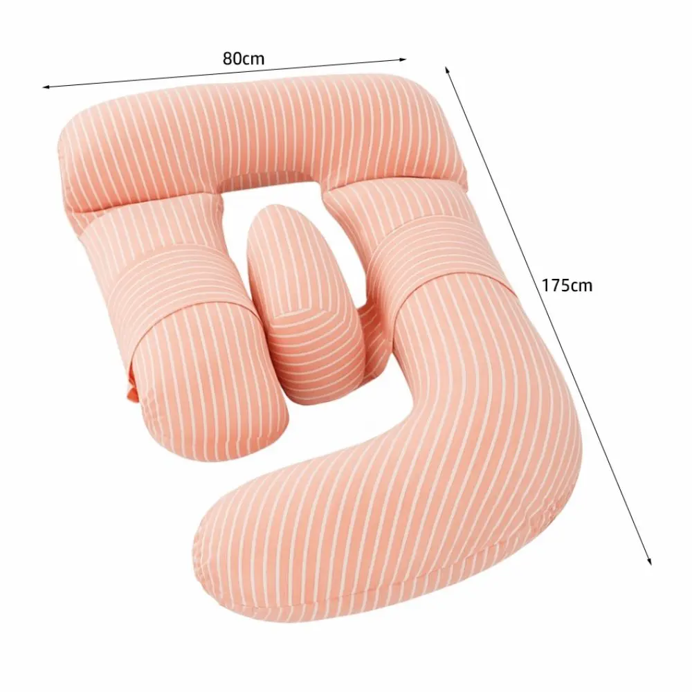 หมอนรองครรภ์รูปตัว G รองรับหน้าท้องและเอว หมอนสำหรับนอนตะแคงอเนกประสงค์ ผลิตจากผ้าฝ้ายกำมะหยี่นุ่ม หมอนรองหลัง