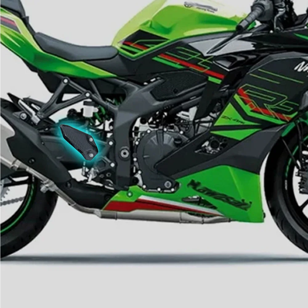 

ZX4R углеродное волокно для Kawasaki ZX-4R ZX4RR ZX25R 2020-2023 2024, аксессуары для мотоциклов, пяточные пластины, защитные подножки