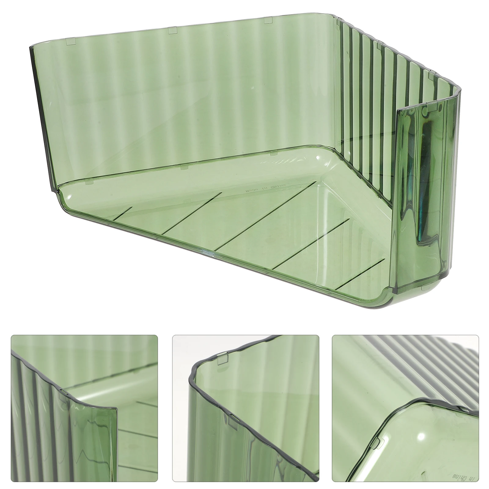 

Transparent Storage Box Triangle Jewelry Plate PET Material Ring Earring Dish Decorative Necklace Holder Women ganizer