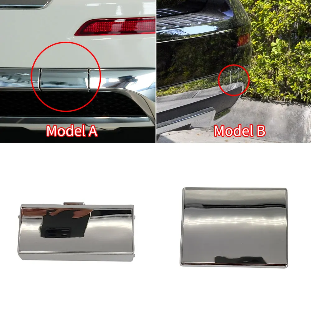 Car Rear Bumper Tow Hook Cover Cap Silver Accessory Replacement For Mercedes Benz ML Class ML300 ML320 ML400 ML450 2012-2015