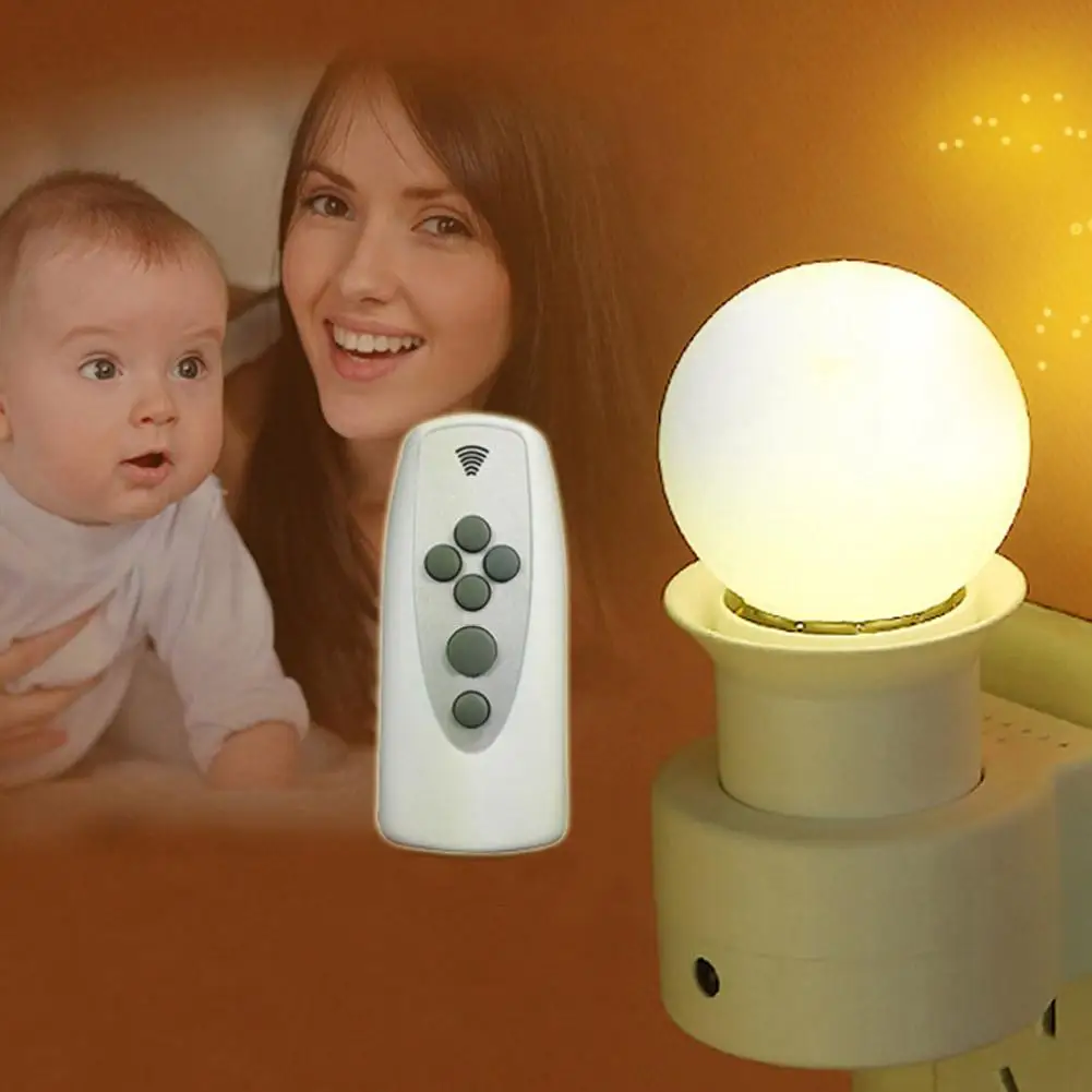 Intelligent Wall Light Socket Plug with Remote Control E27 220V(No Bulb)