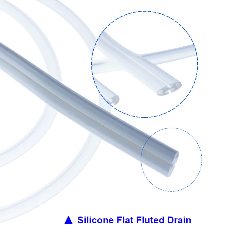 Califed Silicone Flat Fluted Drain With Trocar Silicone Reservoir Closed Wound Drainage System Wholesale