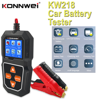 KONNWEI KW218 Battery Tester 6V 12V Car Motorcycle Battery Analyzer Test Tool 2000 CCA Charging Cranking Test pk Konnwei kw650