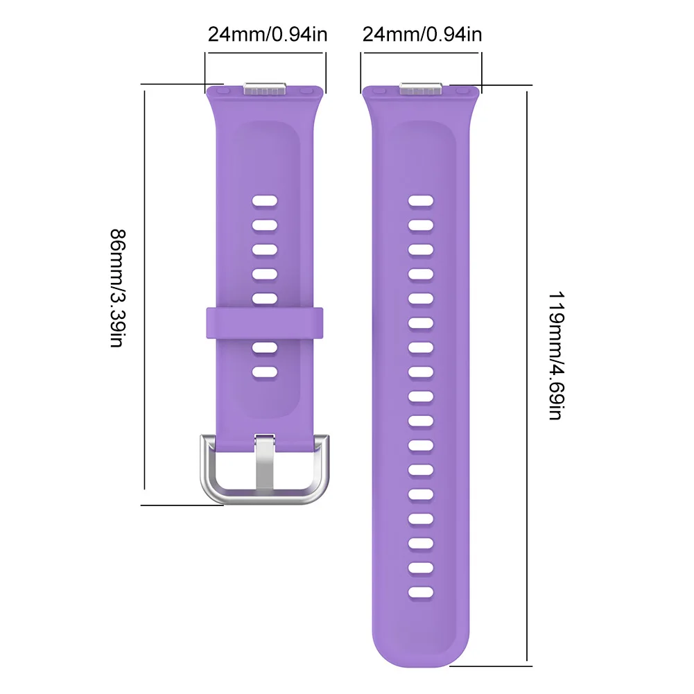 Silicone Strap Waterproof Sports Watchband Breathable Wrist Strap Adjustable Smartwatch Strap for Huawei Watch Fit 3 Smart Watch