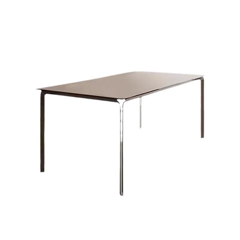 

Italian minimalist rock slab dining table household small apartment dining table modern