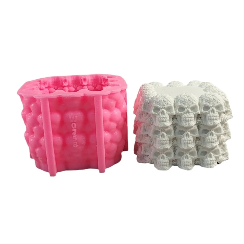 

Skull Cube Silicone Molds, Concrete Cement Moulds for Epoxy Resin, Chocolate