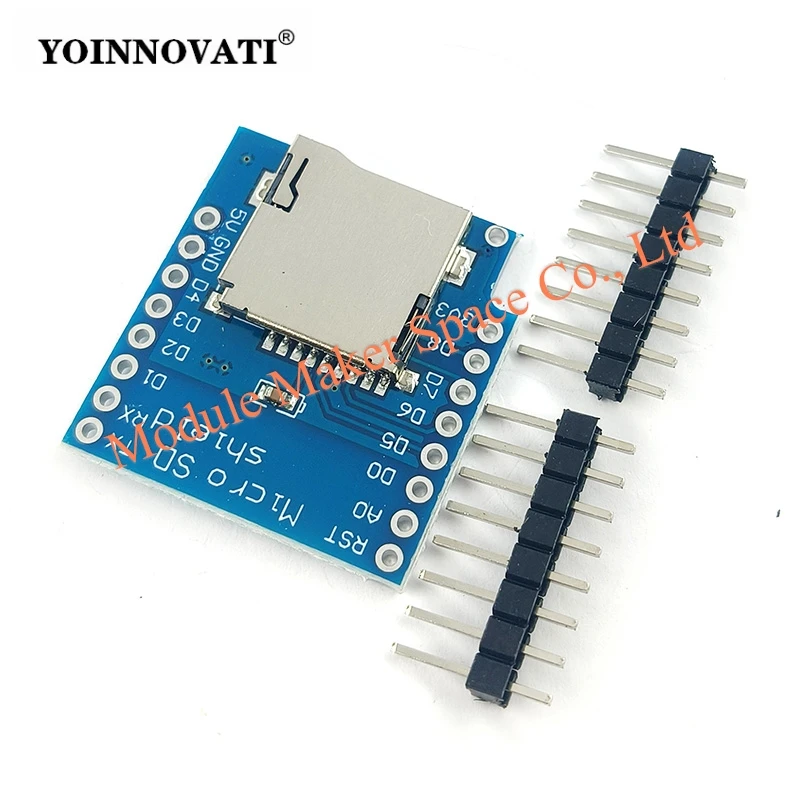 Micro SD Card Shield for WeMos D1 Mini TF WiFi Expansion Board Learning Board Compatible SD Wireless Module Mini TF Card Module