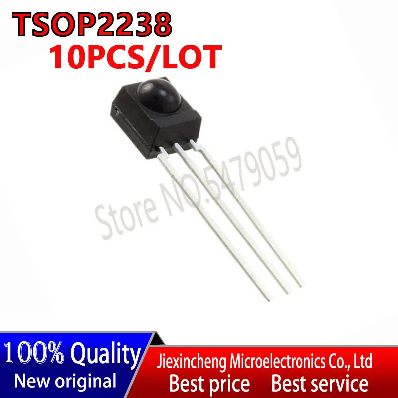 Sensor TSOP2238 DIP3, nuevo, original, 10 piezas