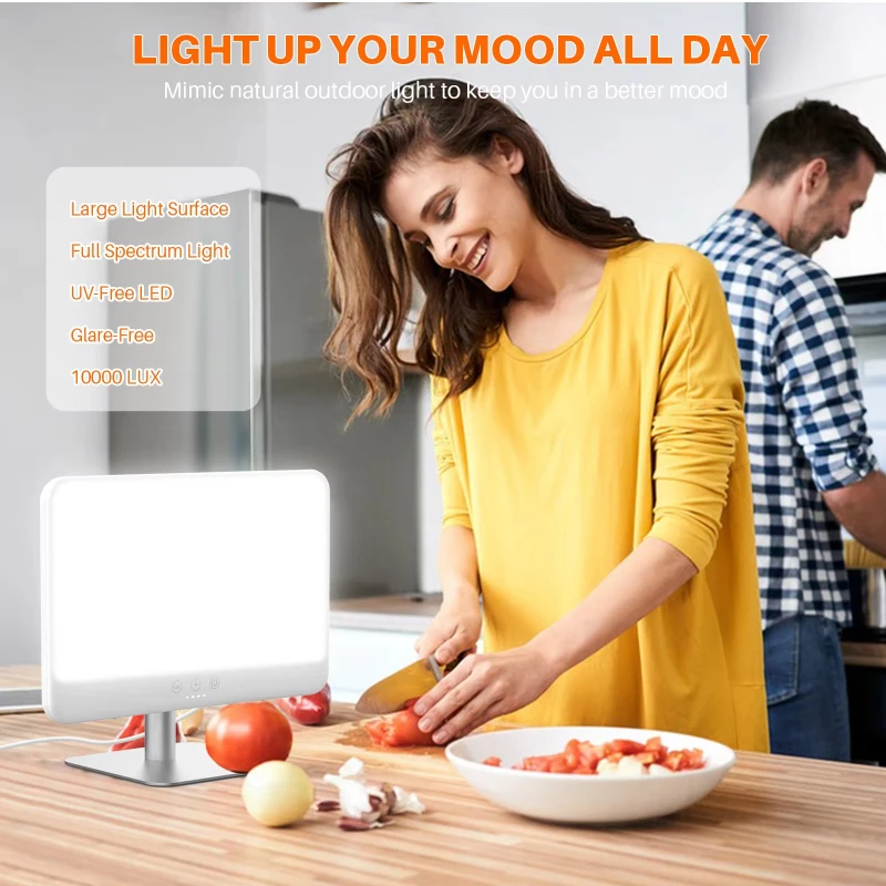 Multi-function Adjustable Portable Therapy Lamp Shell Sun Sad Lamp for Sad Depression Sad Emotional Light Therapy Lamp