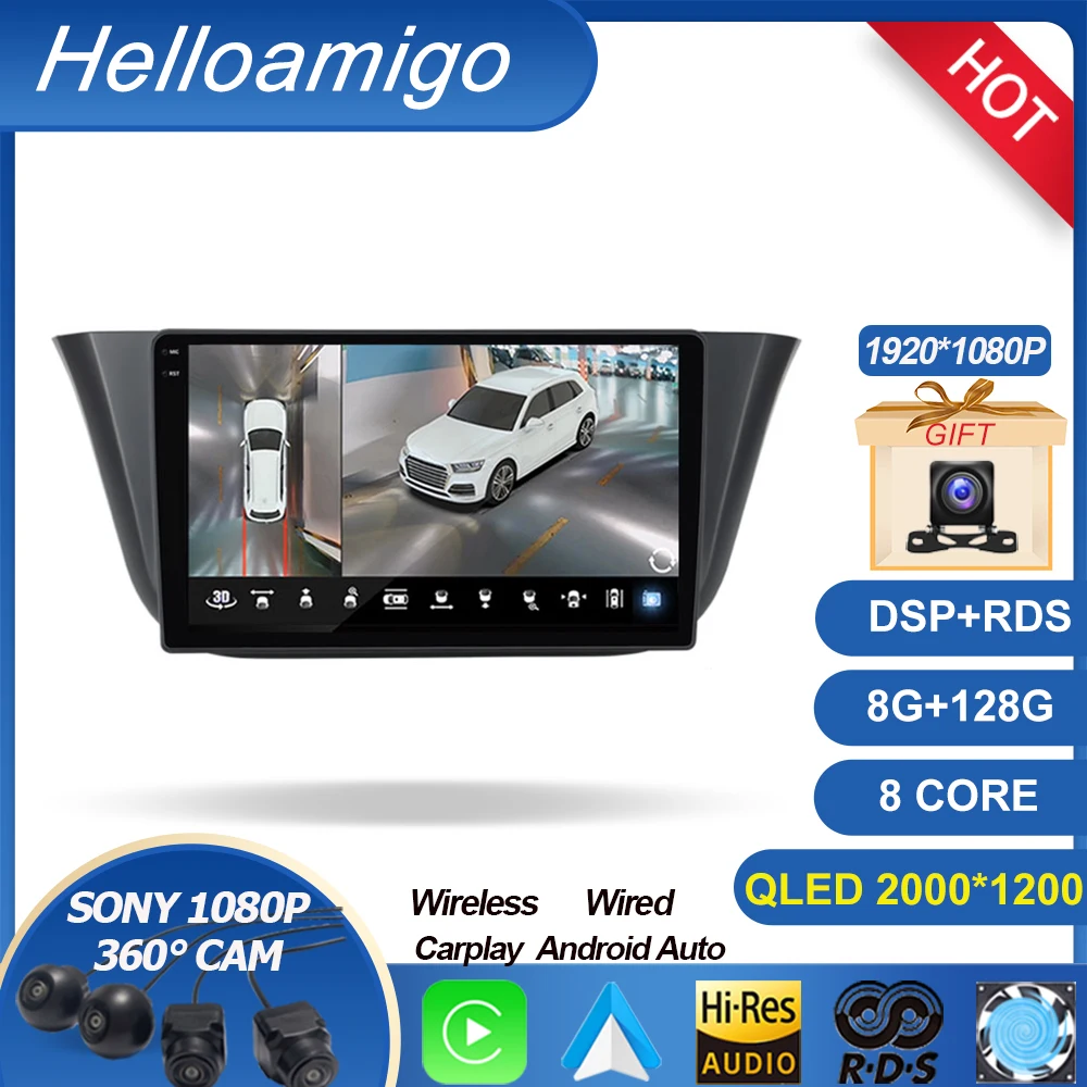 

For Iveco Daily 2014 + Cooling fan QLED IPS screen Car Radio Android 13 Multimedia wireless Carplay Navigation Android auto DSP