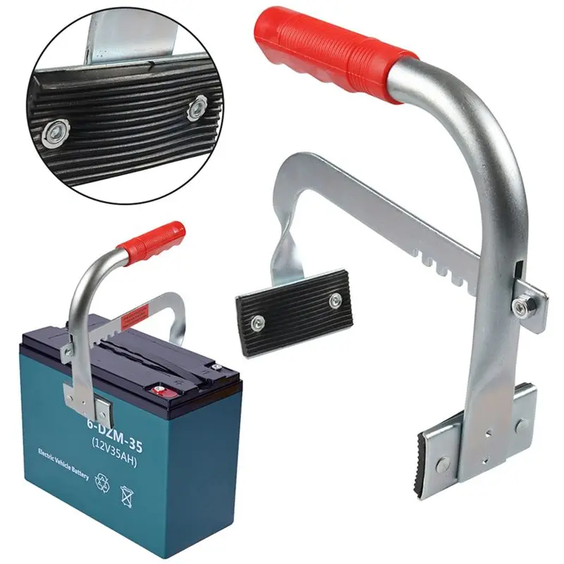 For Auto Battery Carrier With Rubber Pads Battery Rack Battery Lifter Carrier Car Battery Carrier For Auto/Truck/RV/Boat