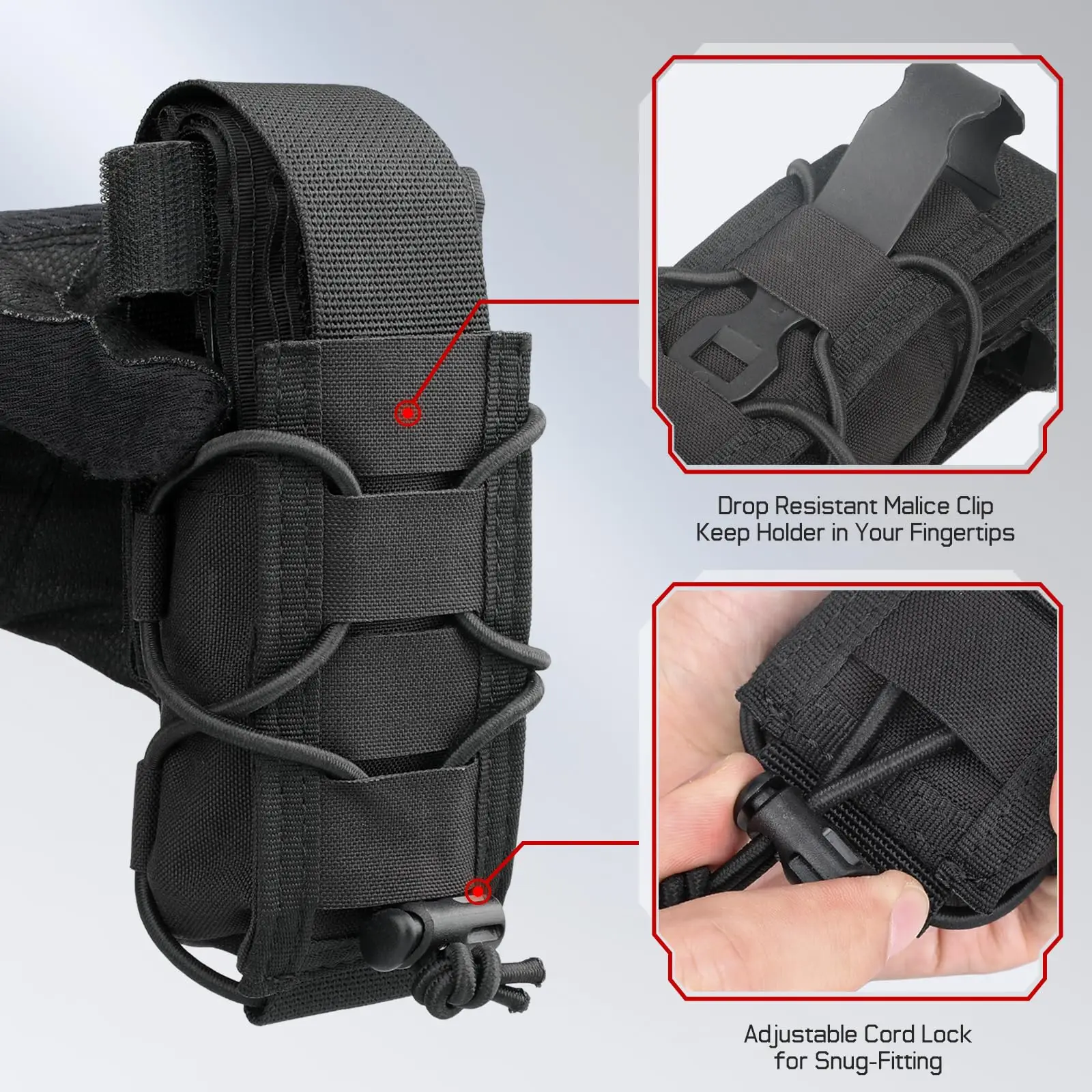 Funda porta torniquete táctico MOLLE – Soporte IFAK para botiquín - imagen 3