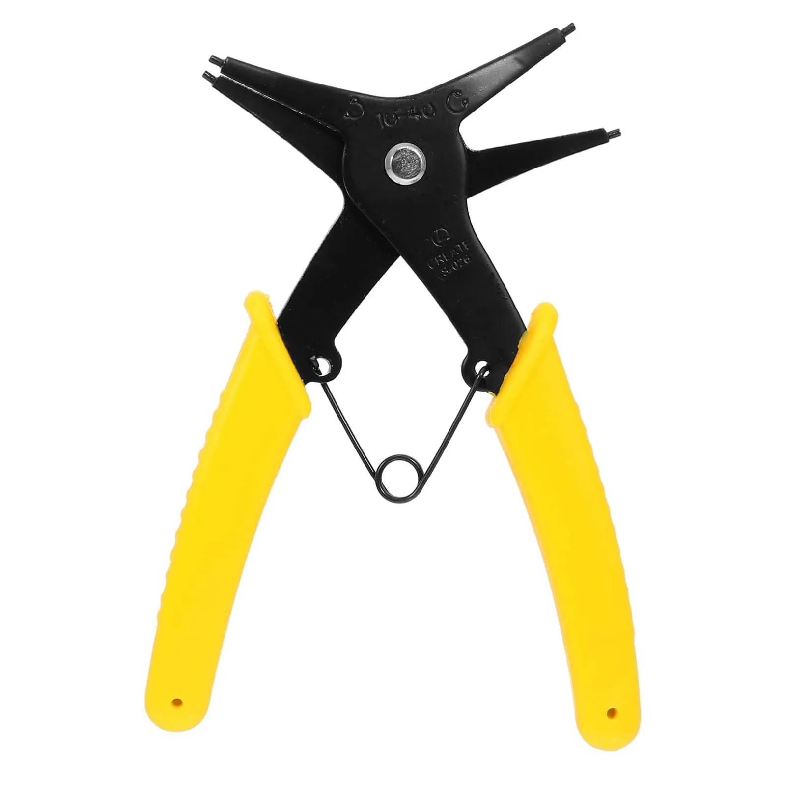 

Double-Purpose Circlip Pliers, Internal External Calipers Card Spring Disassembling Retainer Ring Bending Pliers
