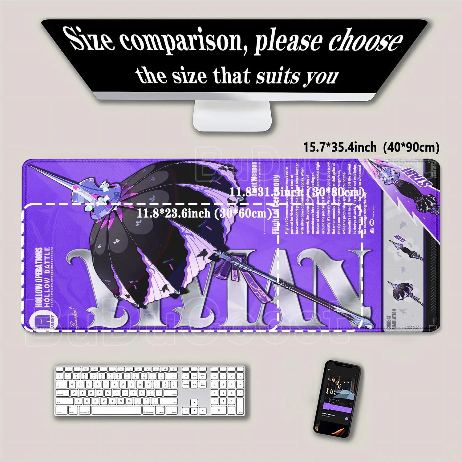 Mouse Pad HD Printing Zenless  - مراجعة Esports Gaming Zone وسعره