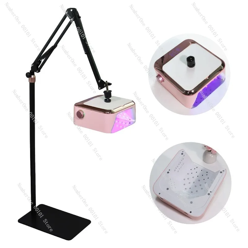 Rechargeable Induction Foot Nail Lamp Set,Battery-powered Light Therapy Lamp with Foot Stand for Nail Salons Home Beauty Care