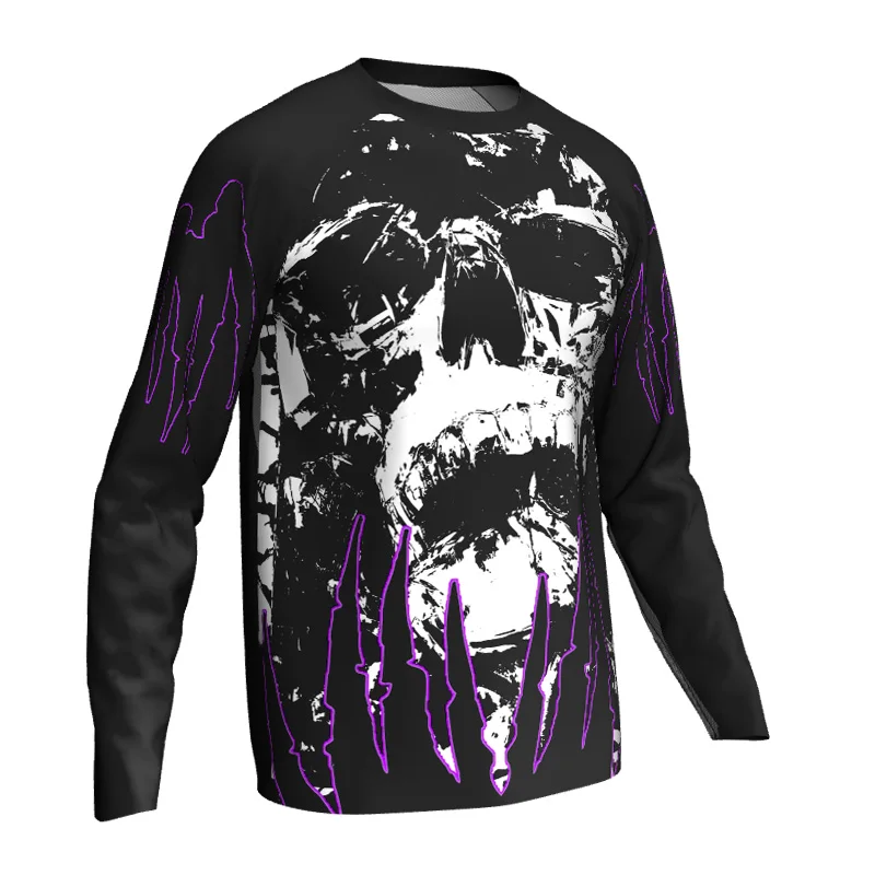 

Mx Cycling, MTB Jersey, Motocross Enduro, Downhill Shirt, Skull Ghost, MX Racing, Bicycle, Mountain Bike Clothes, Motorcycle Top