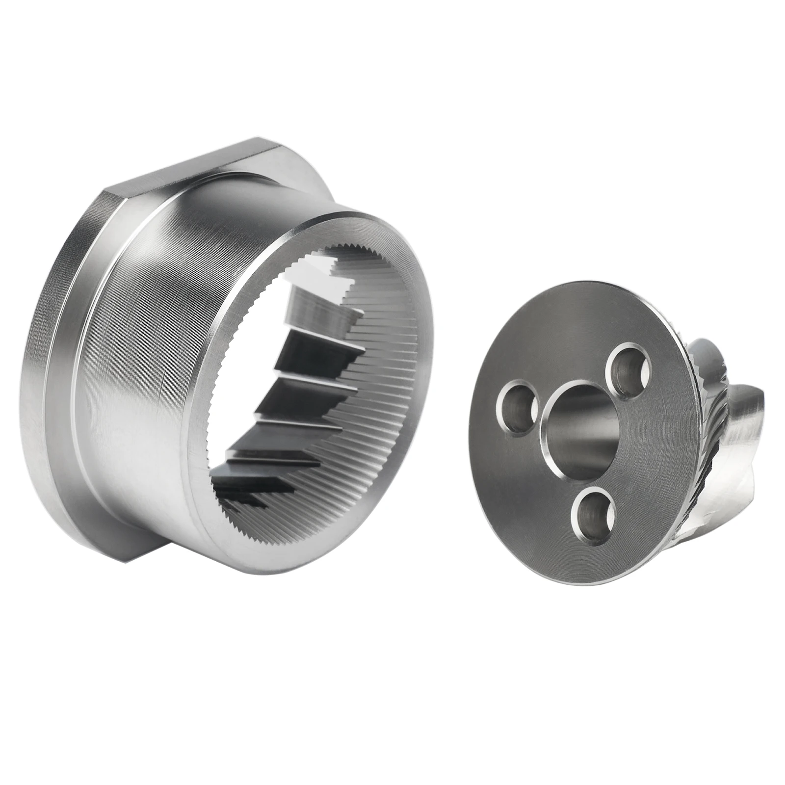 TASP Stainless Steel Conical Grinder Burr Set 48mm Coffee Grinder Spare Parts for Jura Saeco Magic Royal Strato Bosch Siemens