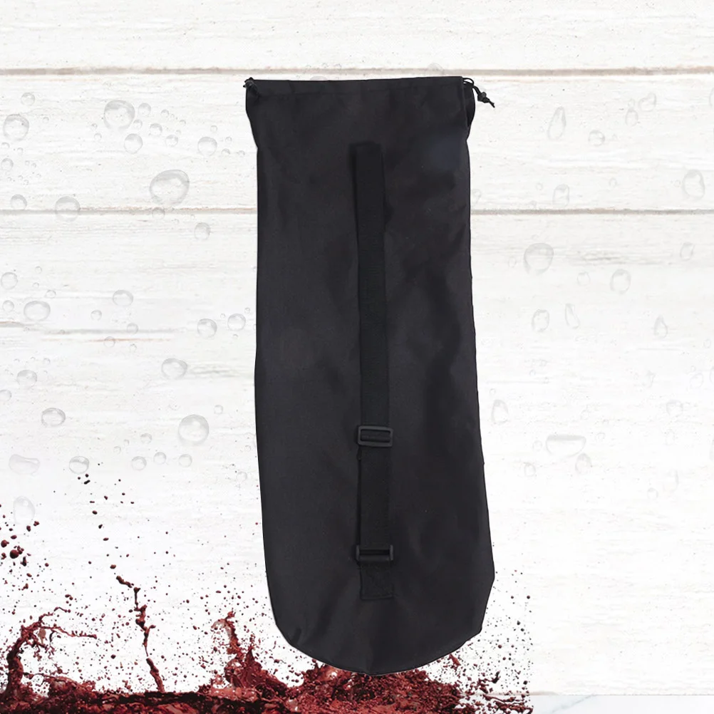 حقيبة ظهر لوح التزلج باللون الأسود مقاومة للماء ومتينة للاستخدام الخارجي وحزام كتف مريح وحقيبة حاوية لوح التزلج برباط #4